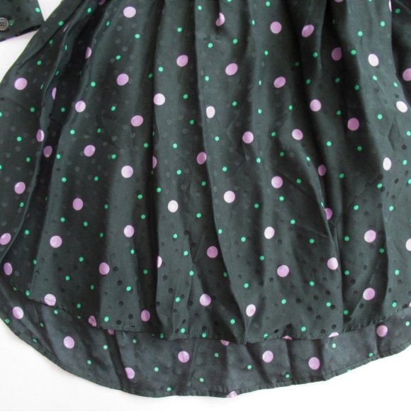 Kate Spade Pop Dots LS Fluid Shirt Dress NWT - Picture 9 of 11